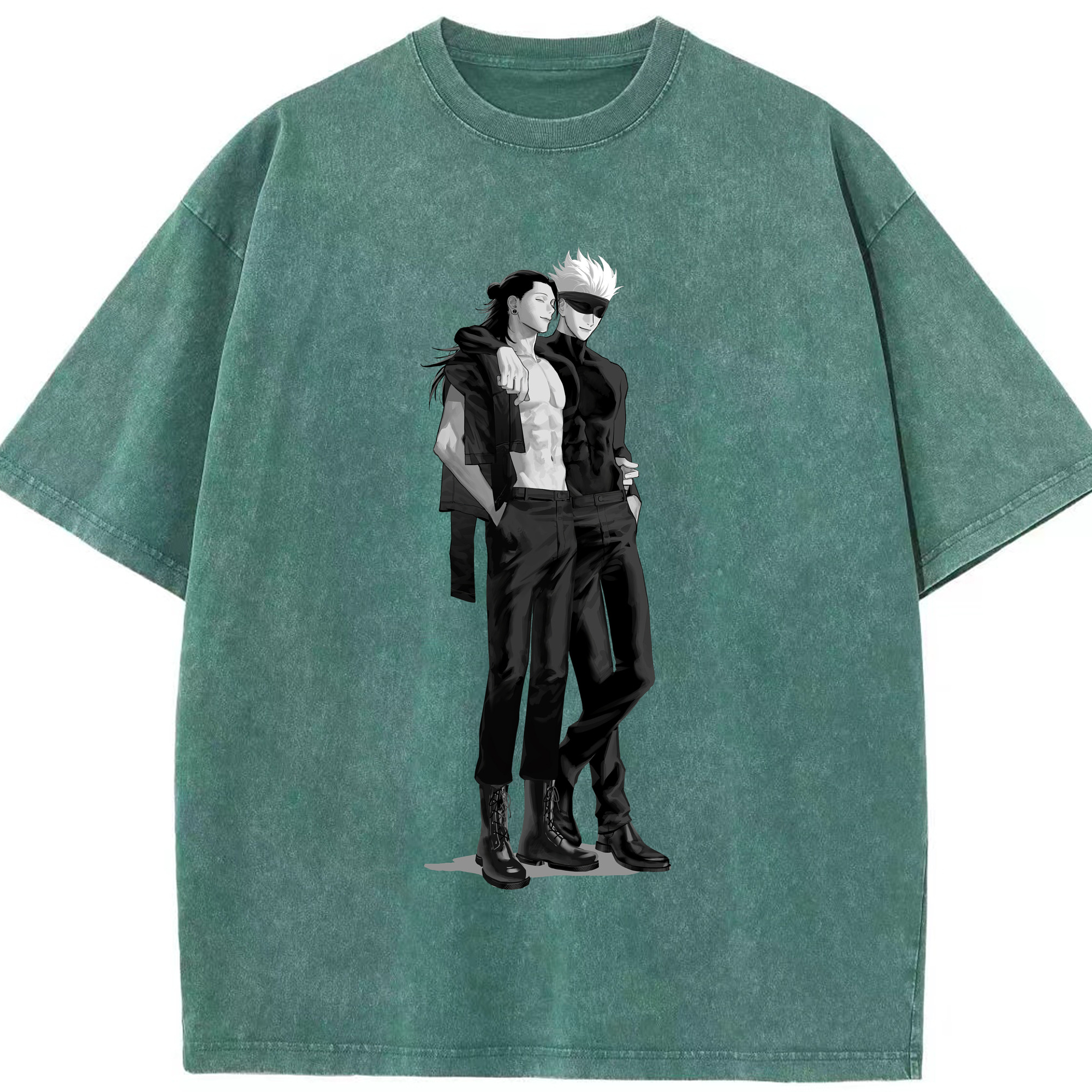（画像用） 呪術廻戦 Jujutsu Kaisen 綿100% ヴィンテージ風 半袖Tシャツ（フロントプリント）